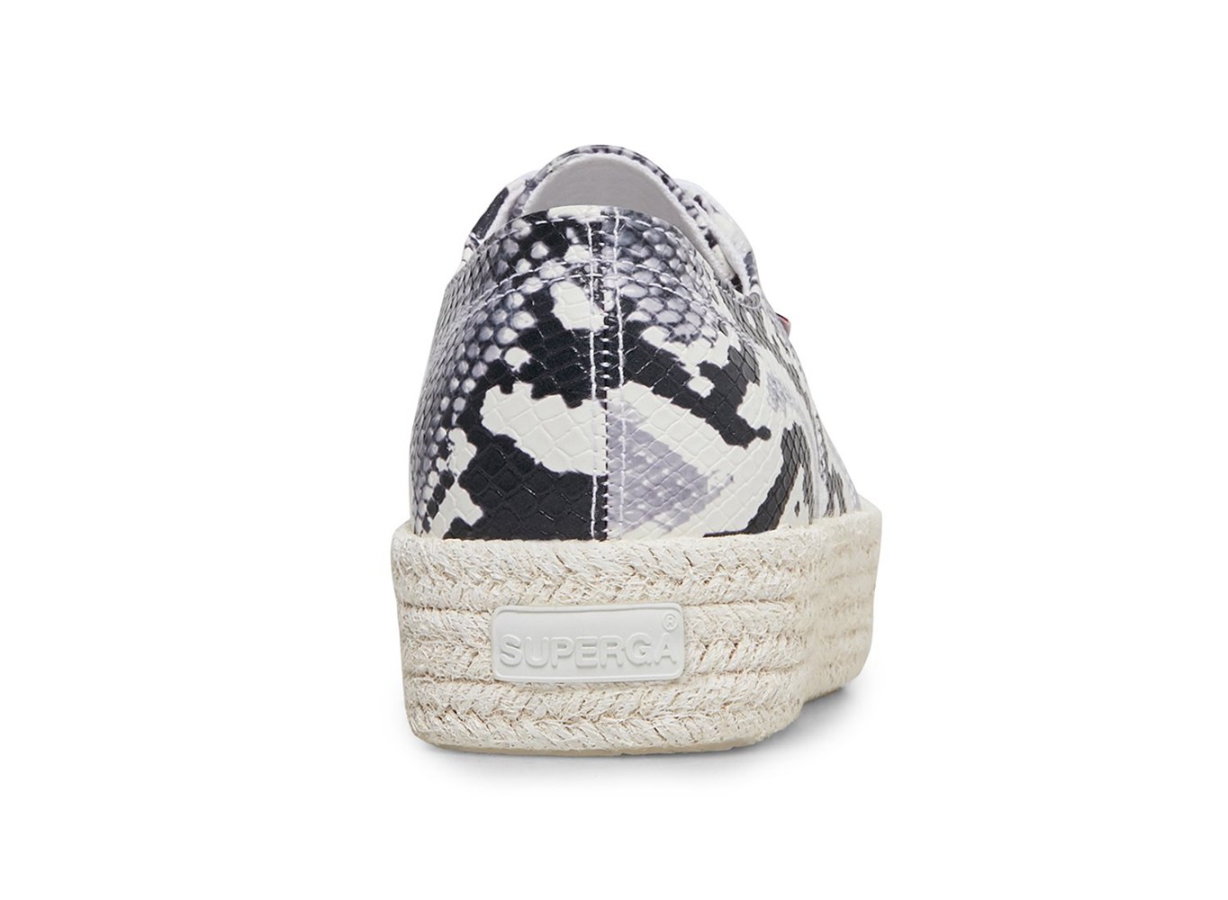 Platform Feminino Pretas/Branco/Serpentine - Superga 2730 Pufanropew - TWASV-3547